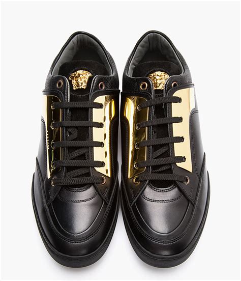 shoes versace black gold original|Versace shoes price in rands.